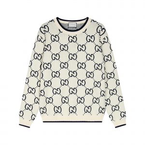 Cotton Knit Sweater - M, Beige