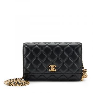 Black  Wallet On Hardware
