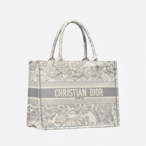 Dior Book Tote Gray Toile De  (36 X 27.5 X 16.5 Cm)