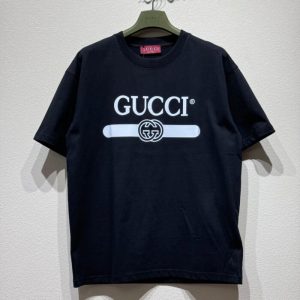 Classic Men-s Printed T-Shirt - M, Black