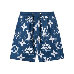 Full Print Beach Shorts - Blue, L