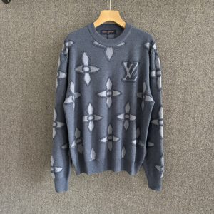 Classic Printed Sweater - Blue, S