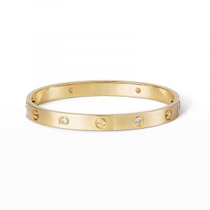 [Lucas Jewelry]LOVE BRACELET 6.1MM 4 DIAMONDS