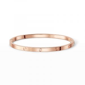 [Lucas Jewelry]LOVE BRACELET 3.65MM - Rose Gold, 16