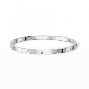 [Lucas Jewelry]LOVE BRACELET 3.65MM - Silver, 19