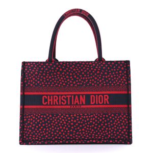 Christian Dior Pop Heart I Love Paris Book Tote Red