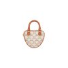 Celine Medium Heart Bag In Logo Print Calfskin White 198222Bzj01Bc