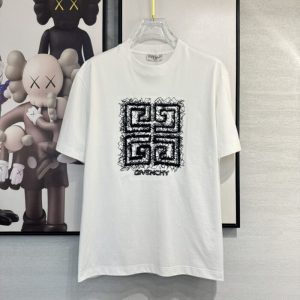 Embroidered Willow T-shirt - White, XXL