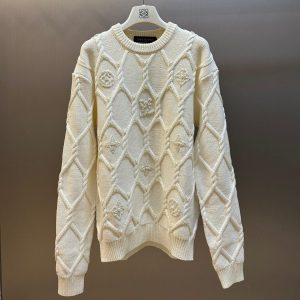 Personalized Design Pullover Sweater - White, M