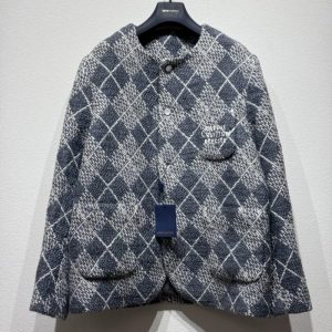 Wool Check Jacket - XL