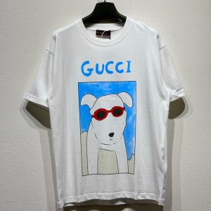 Beach Dog Print T-Shirt