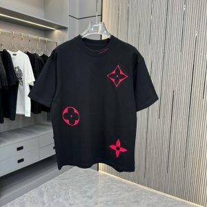 New High-end Washed Cotton Short-sleeved - L, Black