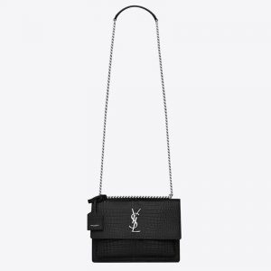 In Crocodile Shiny Leather