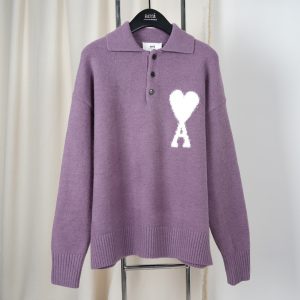 New Alpaca Knit Sweater - S, Purple