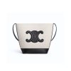 Celine Triomphe Bucket Bag White 22Cm