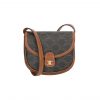 Celine Mini Besace In Triomphe Canvas And Calfskin Tan 17Cm 196702Bzj 04Lu