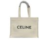 Celine Large Cabas Thais In Textile With Jacquard In White 41Cm
