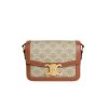 Celine Teen Triomphe Bag In Triomphe Canvas And Calfskin Grege 18Cm 188882Fld 02Gr