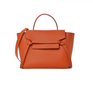 Celine Mini Belt Bag In Grained Calfskin Orange 23Cm