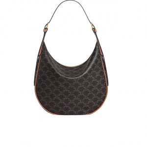 Celine Heloise Bag In Triomphe Canvas And Calfskin Tan 31Cm 114712Fqm 04Lu