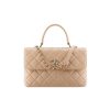 Chanel Flap Bag With Top Handle 25Cm Beige