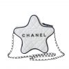 Chanel Star Hand Bag Black Metal White 22Cm