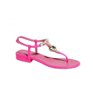 Chanel Shiny Lambskin Pearl Crystal Cc Heart Thong Sandals Pink - 39 Eu 8 Us 25 Cm 9 8 In