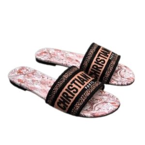 Dior Dway Slide Red And Black - 36 Eu 5 Us 23 5 Cm 9 2 In