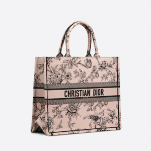 Large Dior Book Tote Powder Pink Dior  (42 X 35 X 18.5 Cm)