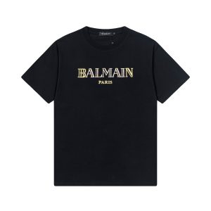 Colorful embroidered pure cotton t-shirt - Black, L