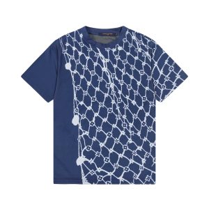 25ss high quality full print t-shirt - Blue, M