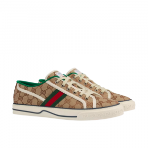 Gucci Tennis 1977 Sneaker Beige Abony 606111 Hvk20 9766 - 40 Eu 9 Us 25 5 Cm 10 In