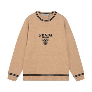 New Autumn And Winter Color Matching Sweater - Black Brown, M