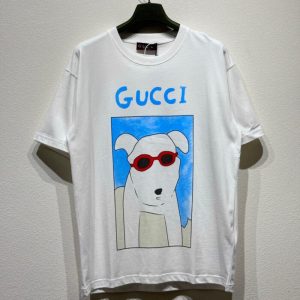 Beach Dog Print T-Shirt - S