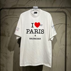 I LOVE PARIS couple short-sleeved shirt - S