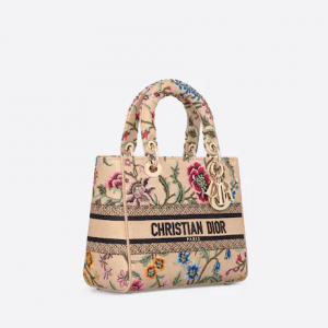 Lady D-Lite Bag Natural   With Dior