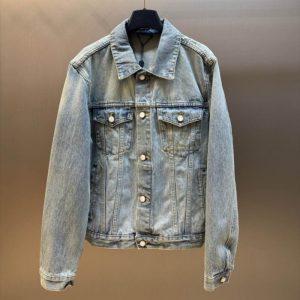 Pearlescent Button Denim Jacket - M