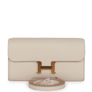 Hermes Constance Wallet To Go Beton Evercolor Gold Hardware