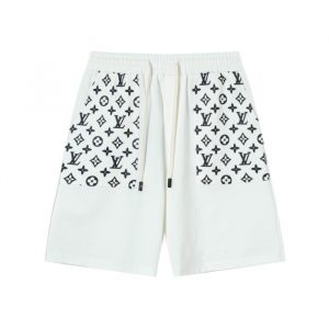 High craft printed knitted shorts - White, S