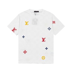 25ss New embroidery logo T-shirt - White, M