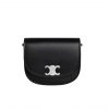 Celine Medium Besace Triomphe In Supple Natural Calfskin Black 21Cm 114453Fh1 38Si