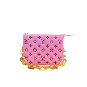 Louis Vuitton Monogram Puffy Lambskin Coussin Bb Pink 21Cm M59277