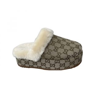 Gucci Slipper Mit Gg Horsebit Monogram In Brown - 41 Eu 10 Us 26 Cm 10 2 In