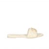 Chanel 23P Quilted Cc Chain Mule Sandal White