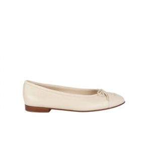 Chanel Classic Ballet Ivory Women's Sandals - 37 Eu 6 Us 24 Cm 9 4 In