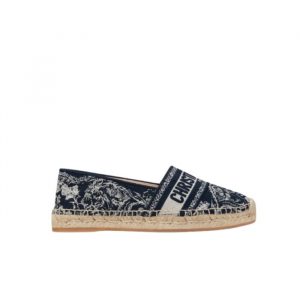 Dior Granville Espadrille Donkerblauw Pattern In Dark Blue - 36 Eu 5 Us 23 5 Cm 9 2 In