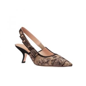 Dior J'Adior Slingback Pump Beige Black Kdp866Voy S37U - 36 Eu 5 Us 23 5 Cm 9 2 In