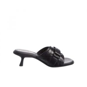 Dior Women Dio(R)Evolution Heeled Slide Quilted Cannage Calfskin Black - 39 Eu 8 Us 25 Cm 9 8 In