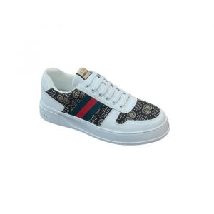 Gucci Screener Gg High Top Sneaker In White And Black - M 41 Eu 8 Us 25 5 Cm 10 In