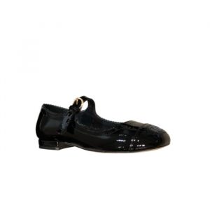 Chanel Mary Jane Flats Ballet Shiny Black - 37 Eu 6 Us 24 Cm 9 4 In